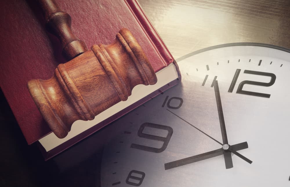 Wall Clock and Judge's Gavel